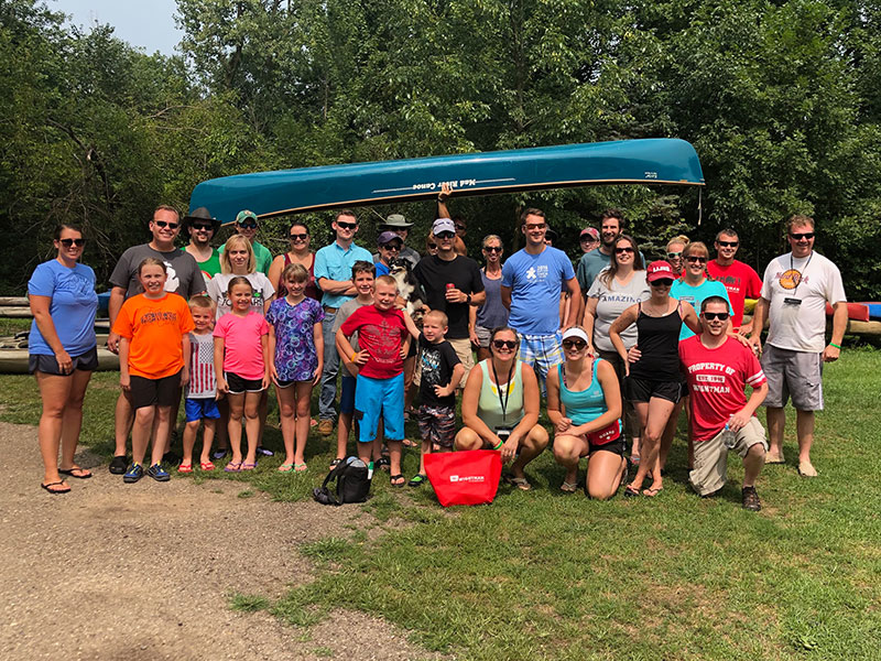 Wightman family canoe outing